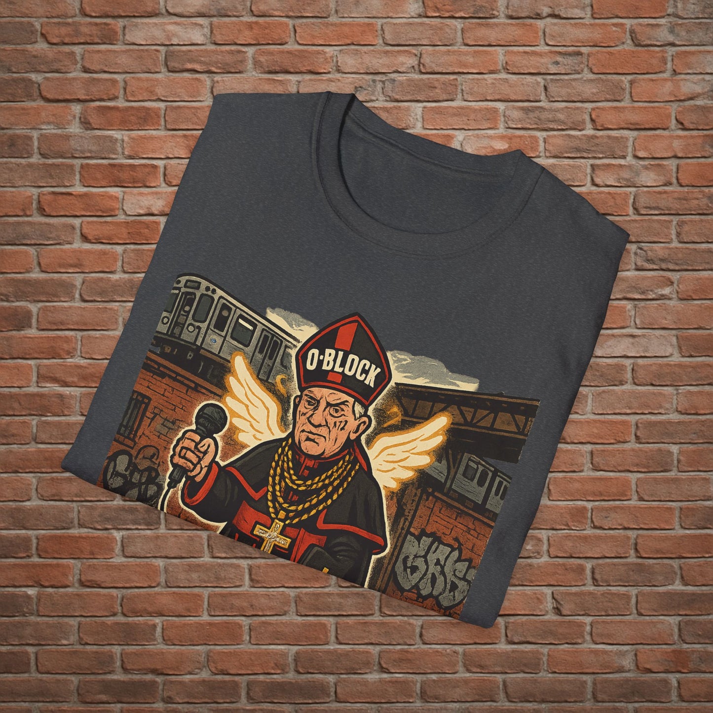 Drill Pope T-Shirt – Funny Chicago Streetwear Graphic – Papal Rap Parody Tee – Sizes Small to 2XL