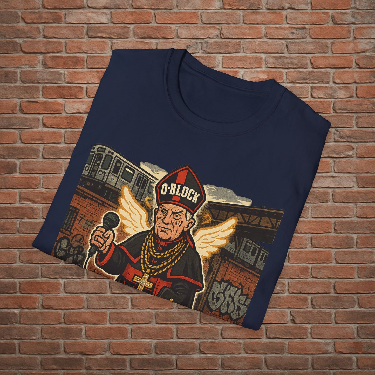 Drill Pope T-Shirt – Funny Chicago Streetwear Graphic – Papal Rap Parody Tee – Sizes Small to 2XL