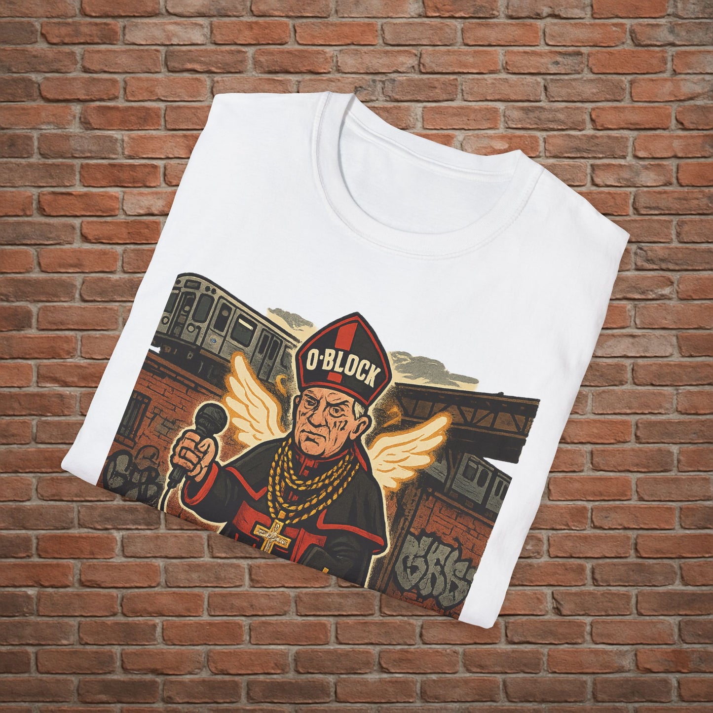 Drill Pope T-Shirt – Funny Chicago Streetwear Graphic – Papal Rap Parody Tee – Sizes Small to 2XL