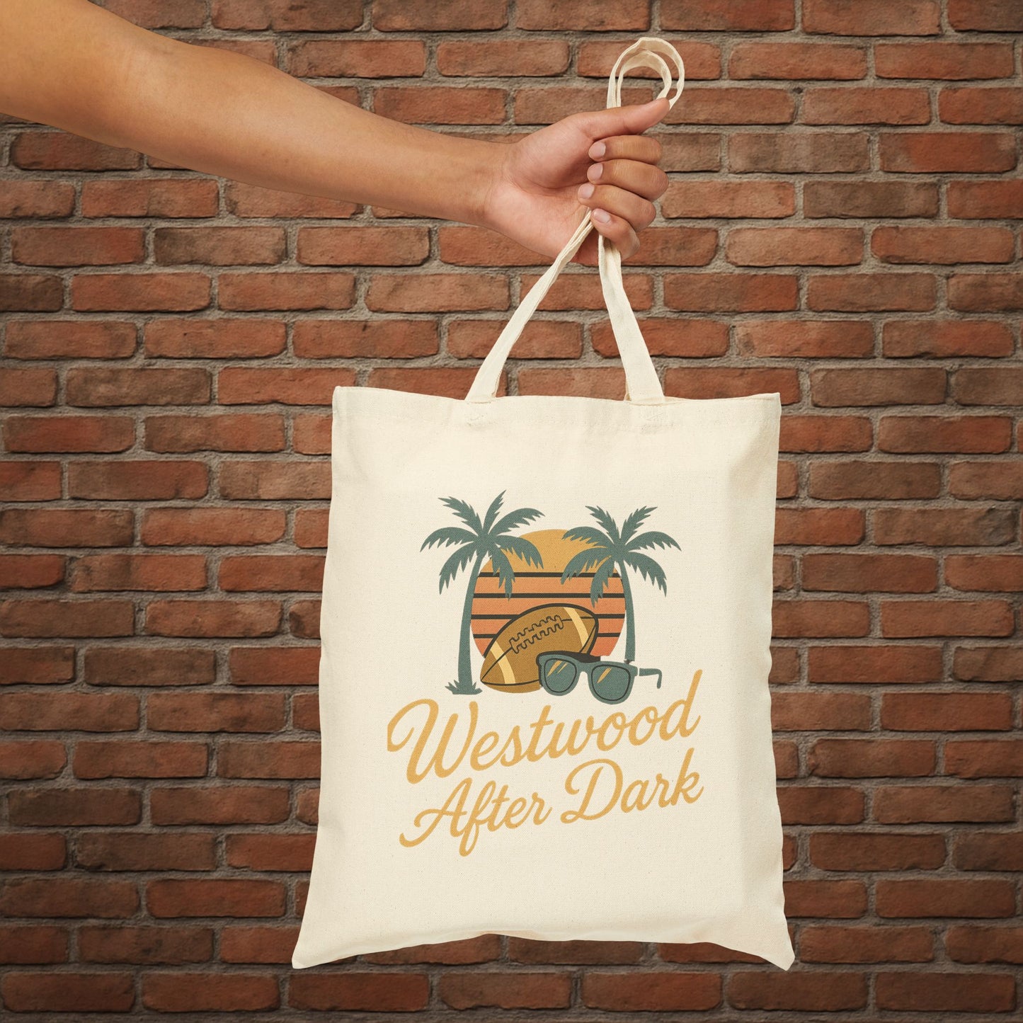 UCLA Westwood After Dark Tote Bag – Game Day Campus Tote – College Football Gift