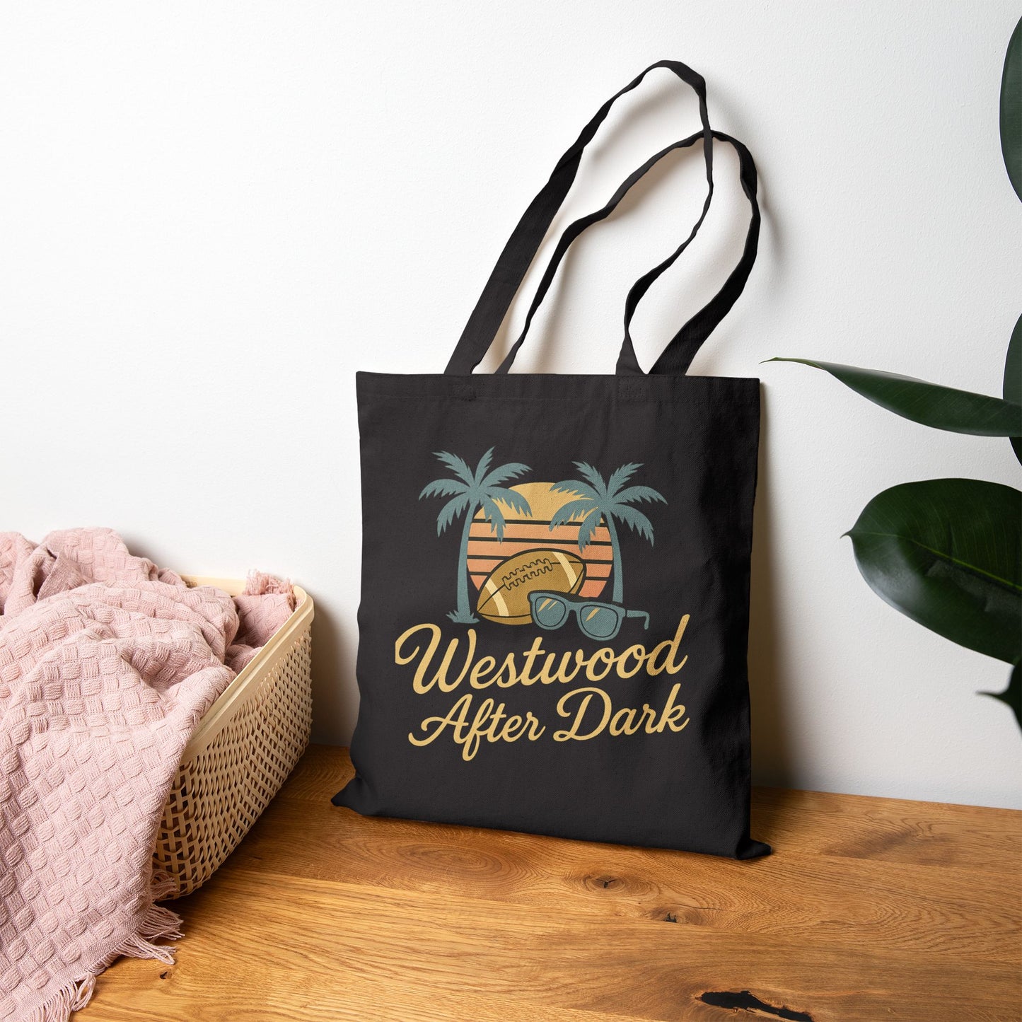 UCLA Westwood After Dark Tote Bag – Game Day Campus Tote – College Football Gift