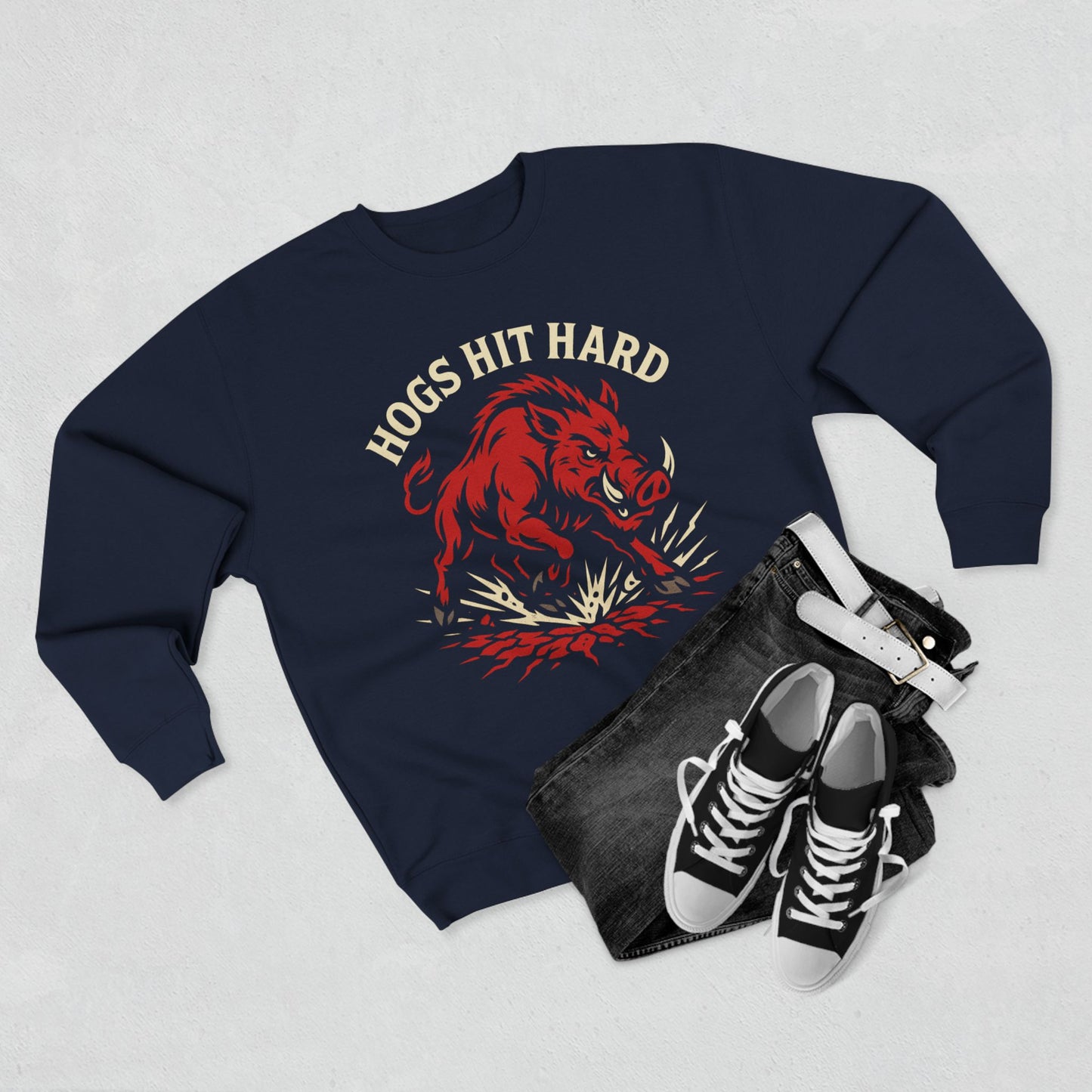 Hogs Hit Hard Crewneck