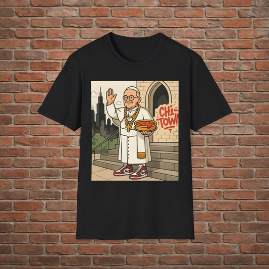 Pope Blessing T-Shirt – Funny Papal Graphic Tee – Viral Religious Streetwear – Sizes Small to 2XL