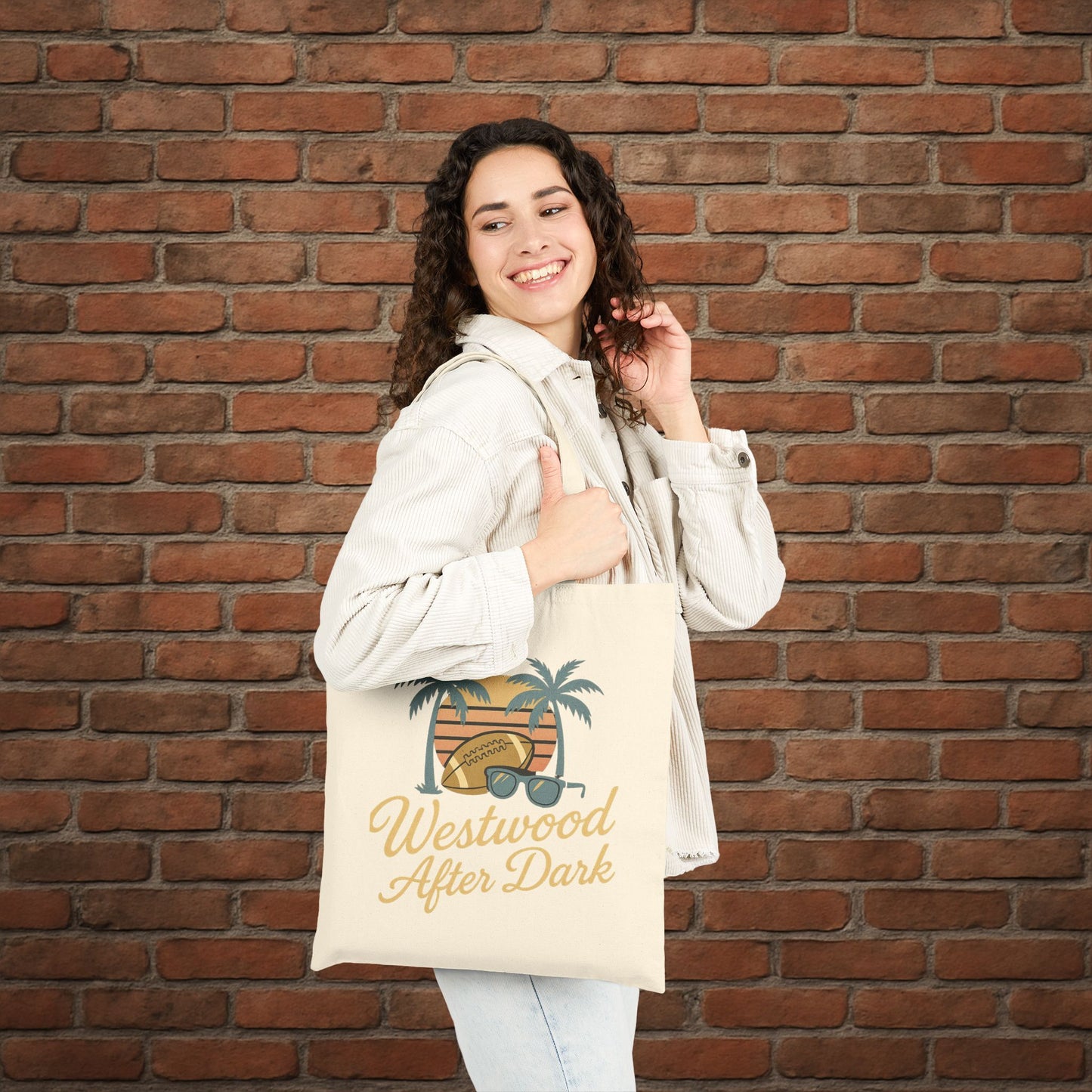 UCLA Westwood After Dark Tote Bag – Game Day Campus Tote – College Football Gift