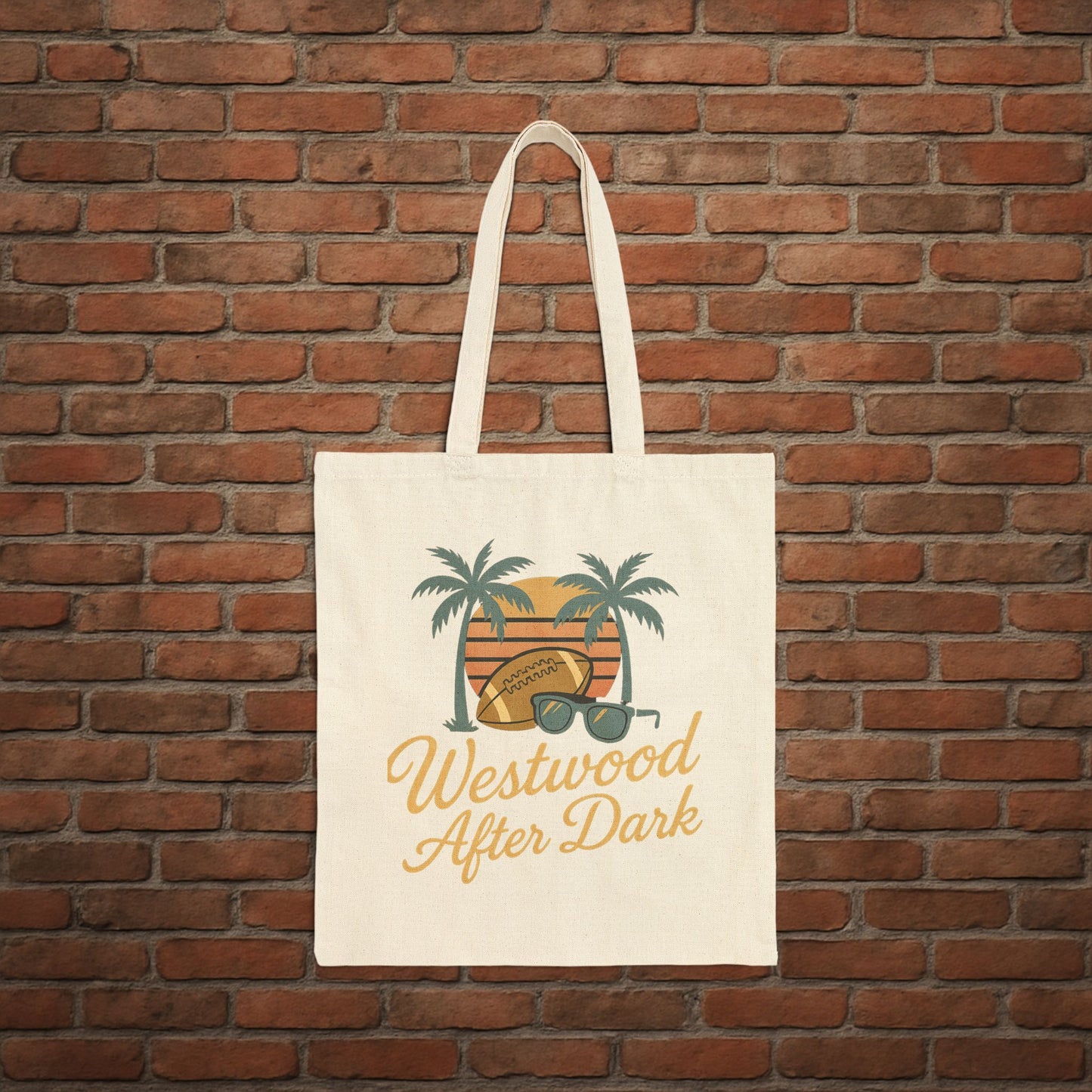 UCLA Westwood After Dark Tote Bag – Game Day Campus Tote – College Football Gift