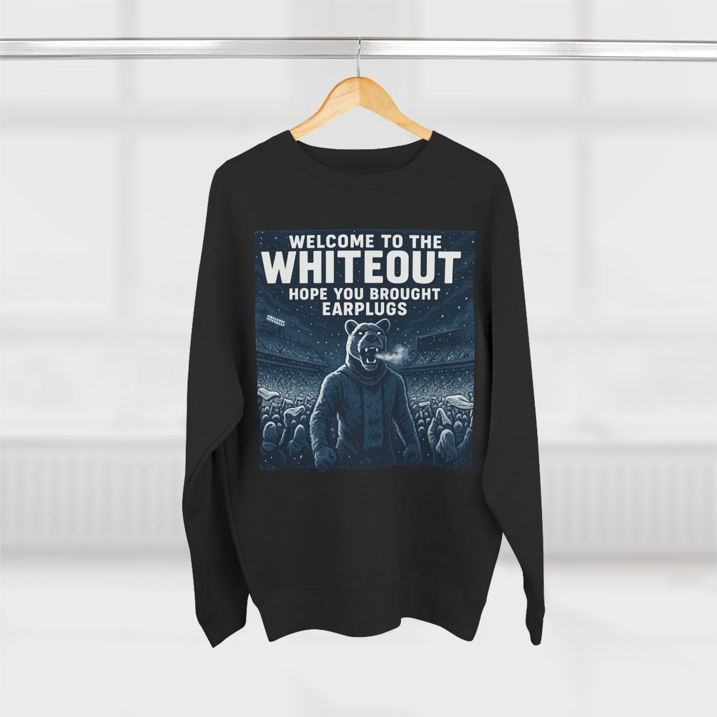 Penn State Nittany Lions 'Whiteout Game Sweatshirt' - PSU Game Day Crewneck - College Football Gift - S to XL - 3 Colors