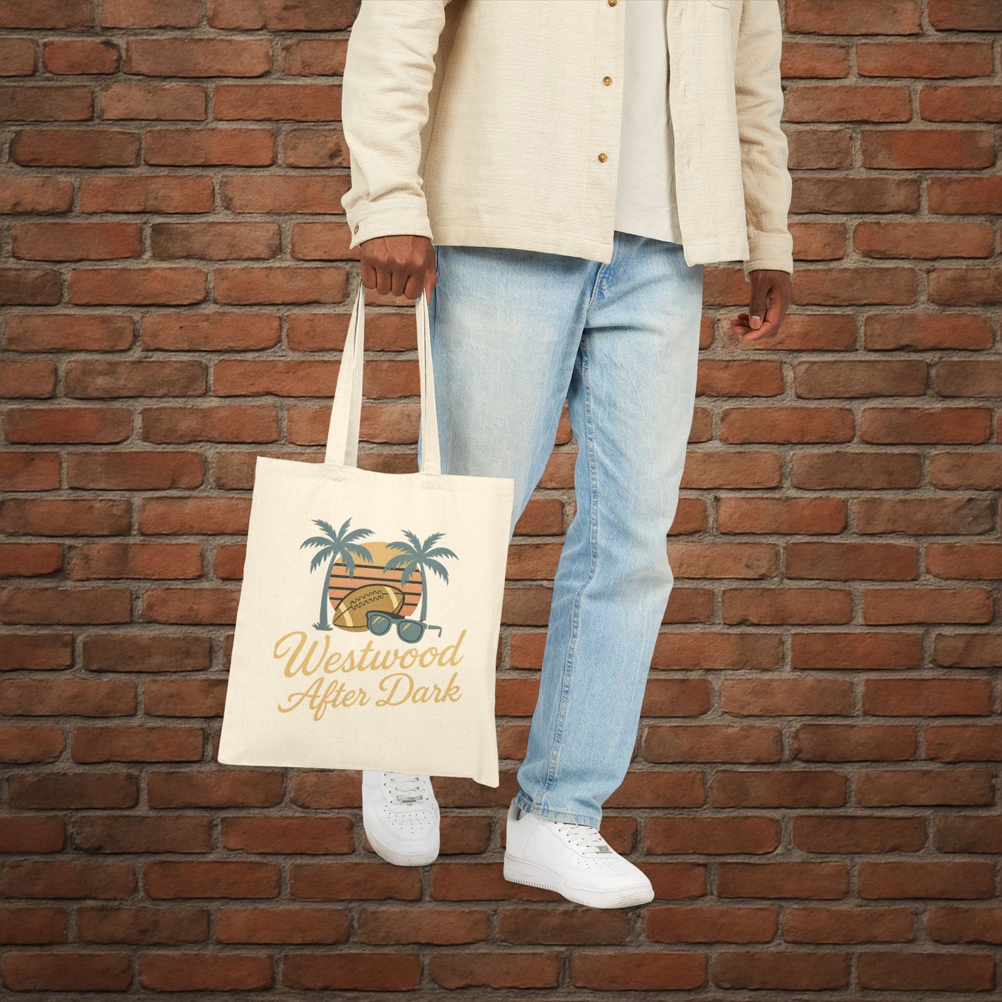 UCLA Westwood After Dark Tote Bag – Game Day Campus Tote – College Football Gift