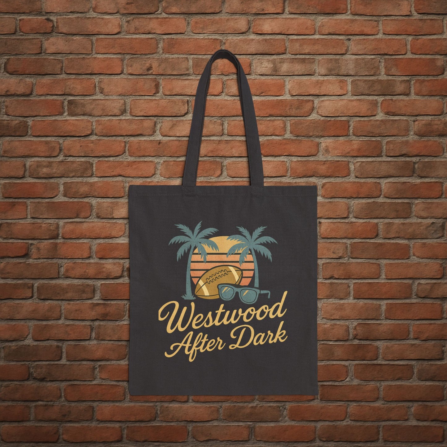 UCLA Westwood After Dark Tote Bag – Game Day Campus Tote – College Football Gift