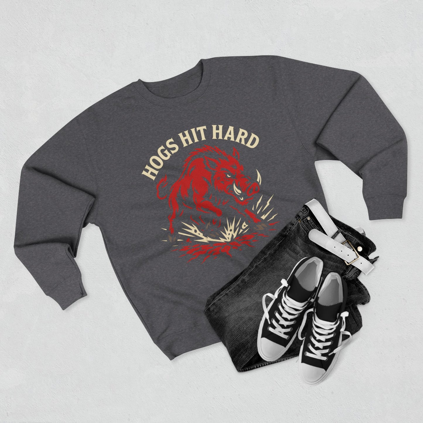 Hogs Hit Hard Crewneck