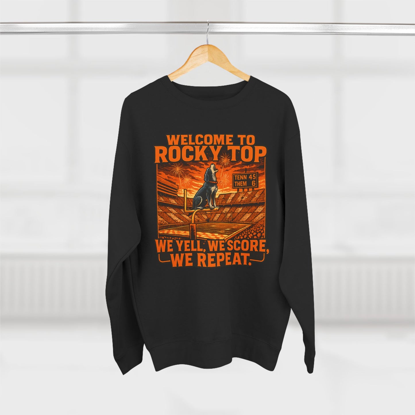 Tennessee Volunteers 'Welcome to Rocky Top Sweatshirt' - UT Game Day Crewneck - College Football Gift - S to XL - 3 Colors