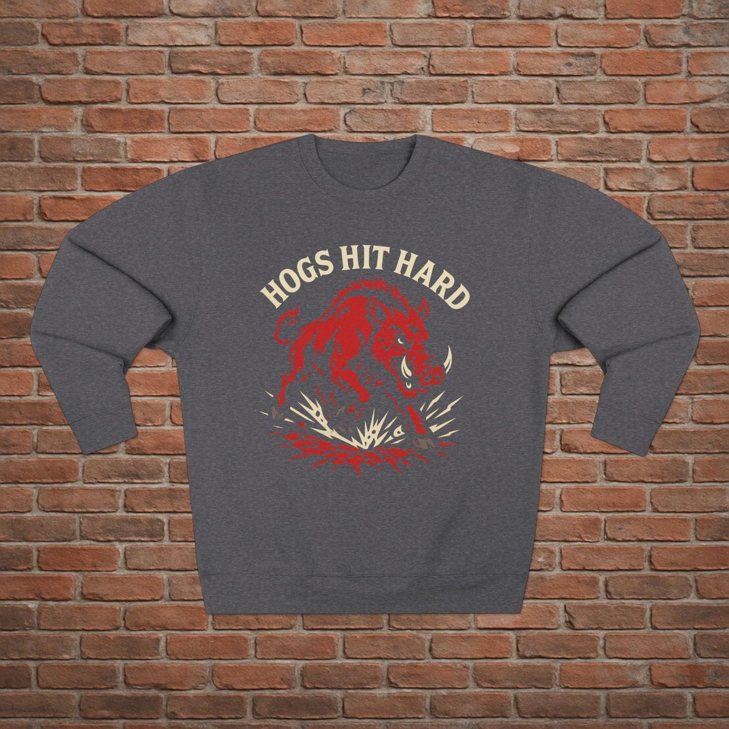 Hogs Hit Hard Crewneck