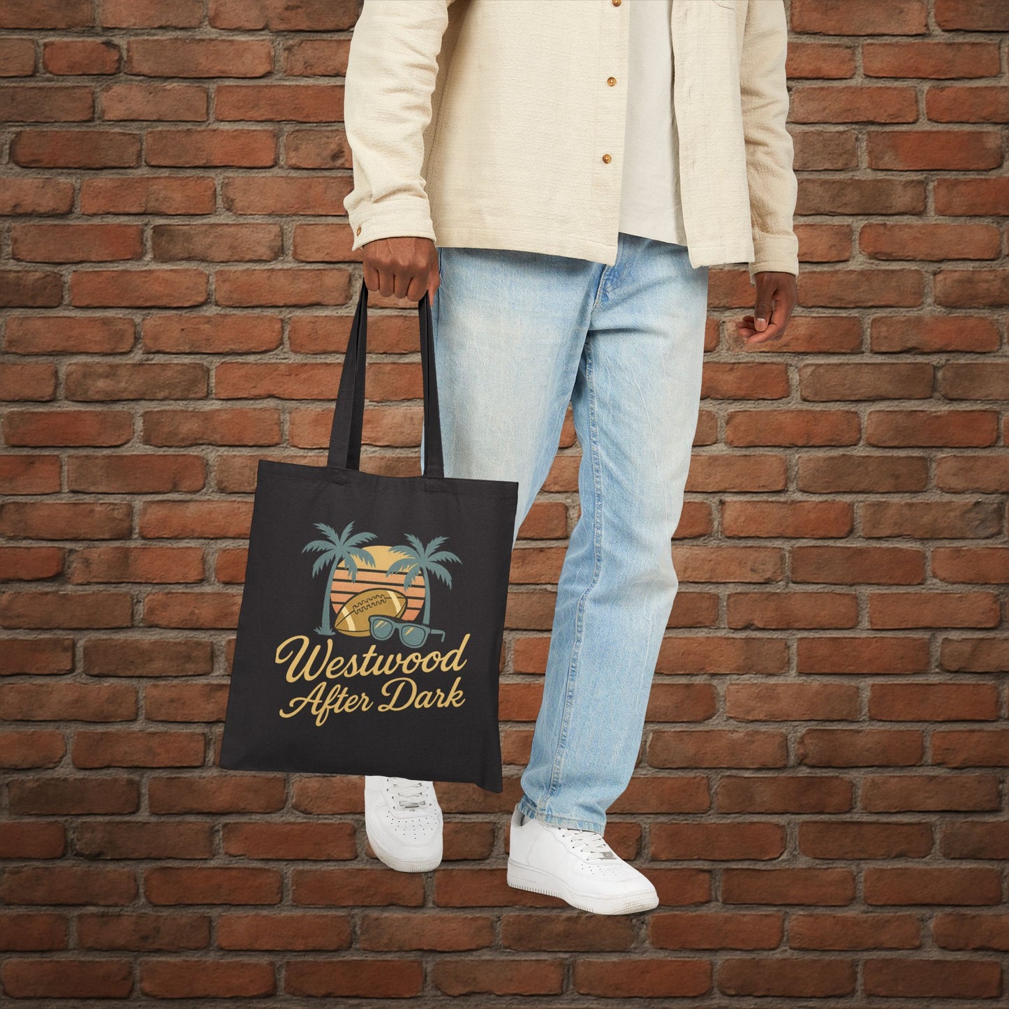 UCLA Westwood After Dark Tote Bag – Game Day Campus Tote – College Football Gift