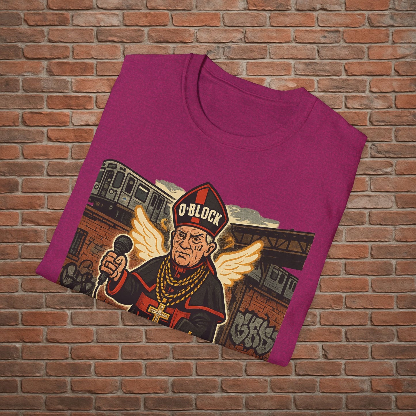 Drill Pope T-Shirt – Funny Chicago Streetwear Graphic – Papal Rap Parody Tee – Sizes Small to 2XL