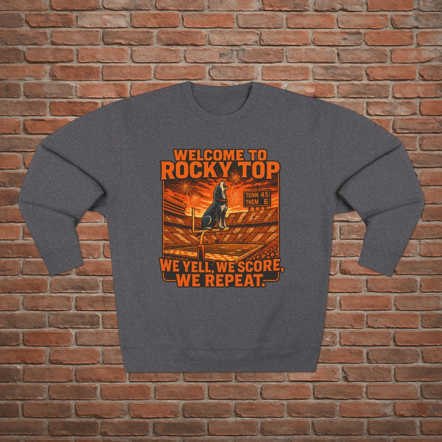 Tennessee Volunteers 'Welcome to Rocky Top Sweatshirt' - UT Game Day Crewneck - College Football Gift - S to XL - 3 Colors