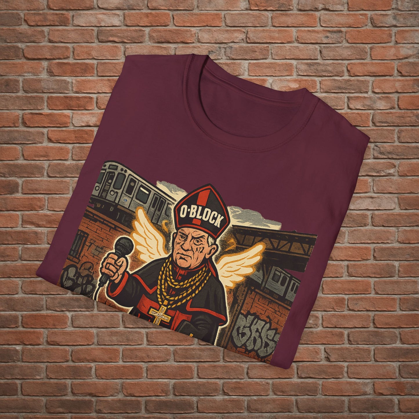 Drill Pope T-Shirt – Funny Chicago Streetwear Graphic – Papal Rap Parody Tee – Sizes Small to 2XL
