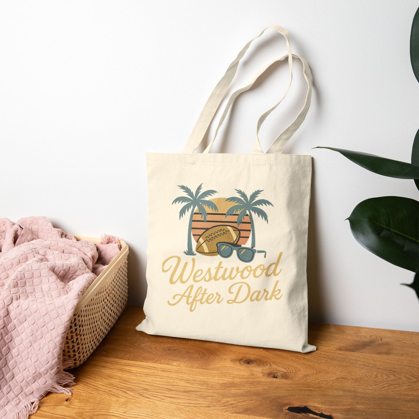 UCLA Westwood After Dark Tote Bag – Game Day Campus Tote – College Football Gift