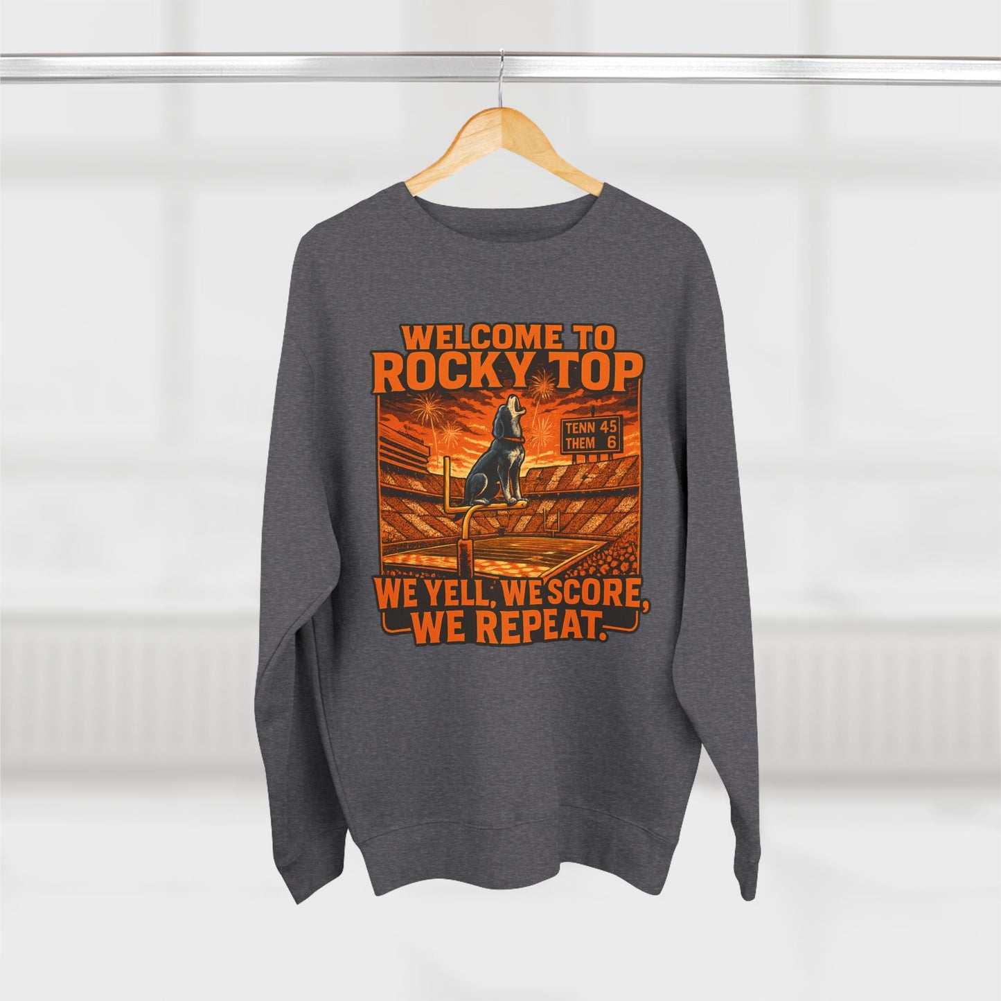 Tennessee Volunteers 'Welcome to Rocky Top Sweatshirt' - UT Game Day Crewneck - College Football Gift - S to XL - 3 Colors