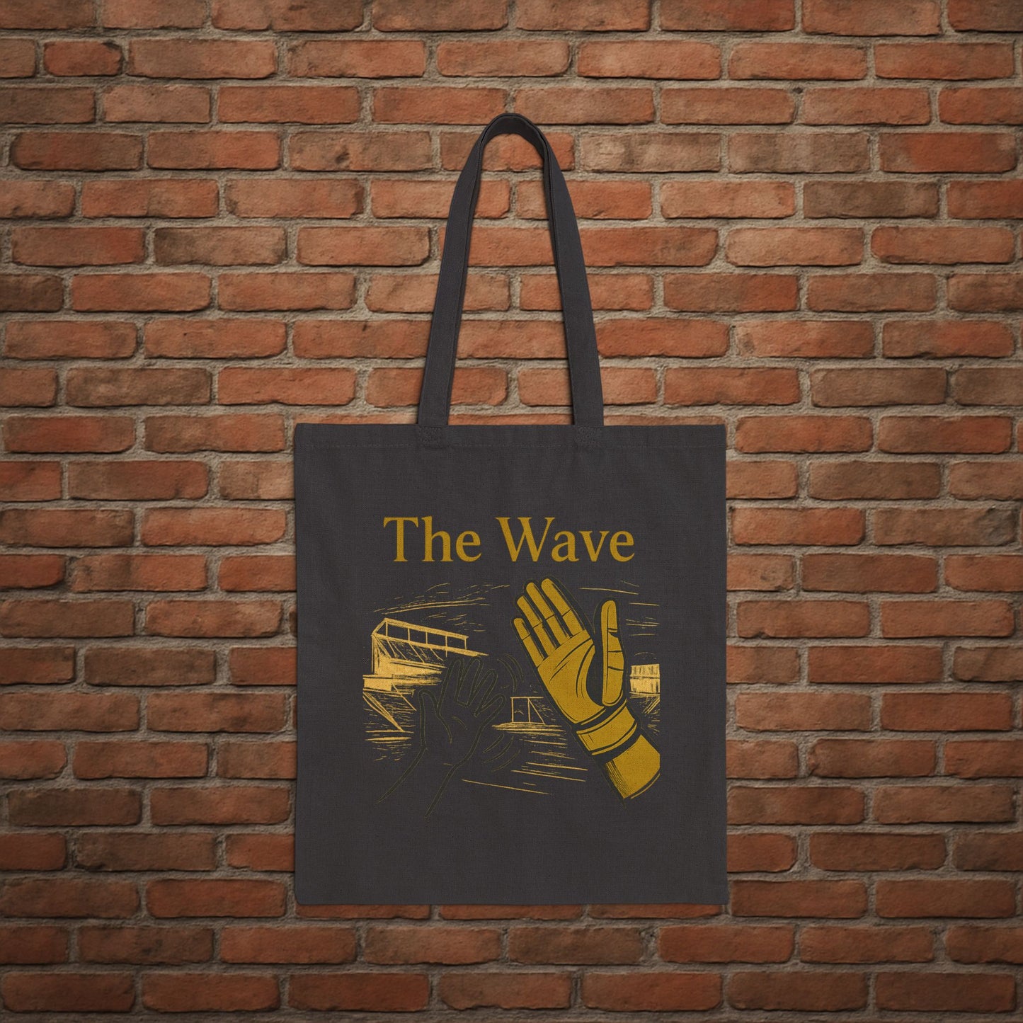 Iowa The Wave Tote Bag – Hawkeyes Game Day Canvas Tote – College Football Gift