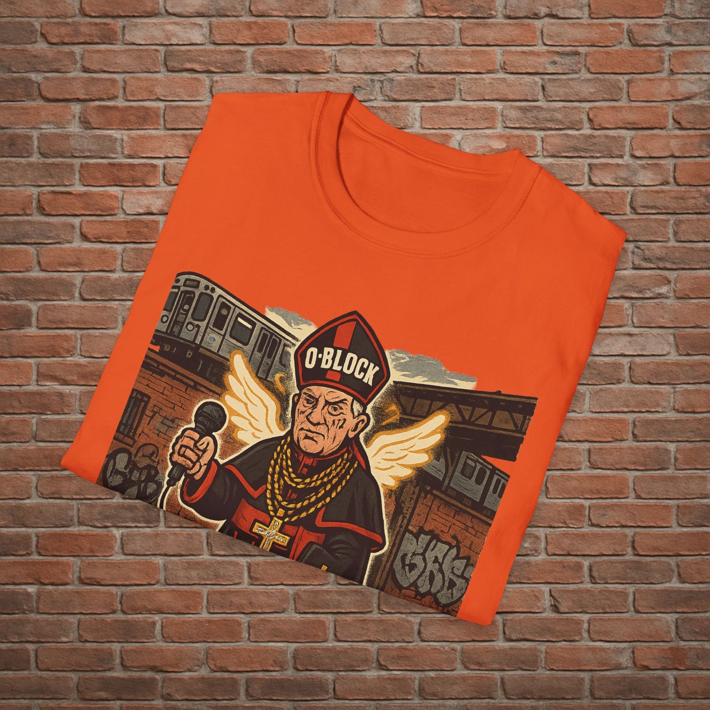 Drill Pope T-Shirt – Funny Chicago Streetwear Graphic – Papal Rap Parody Tee – Sizes Small to 2XL