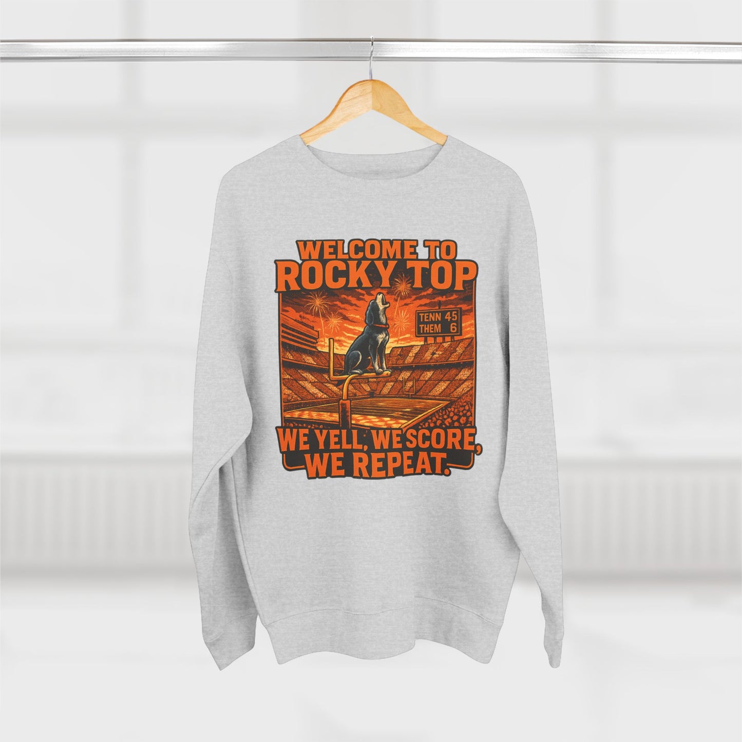 Tennessee Volunteers 'Welcome to Rocky Top Sweatshirt' - UT Game Day Crewneck - College Football Gift - S to XL - 3 Colors