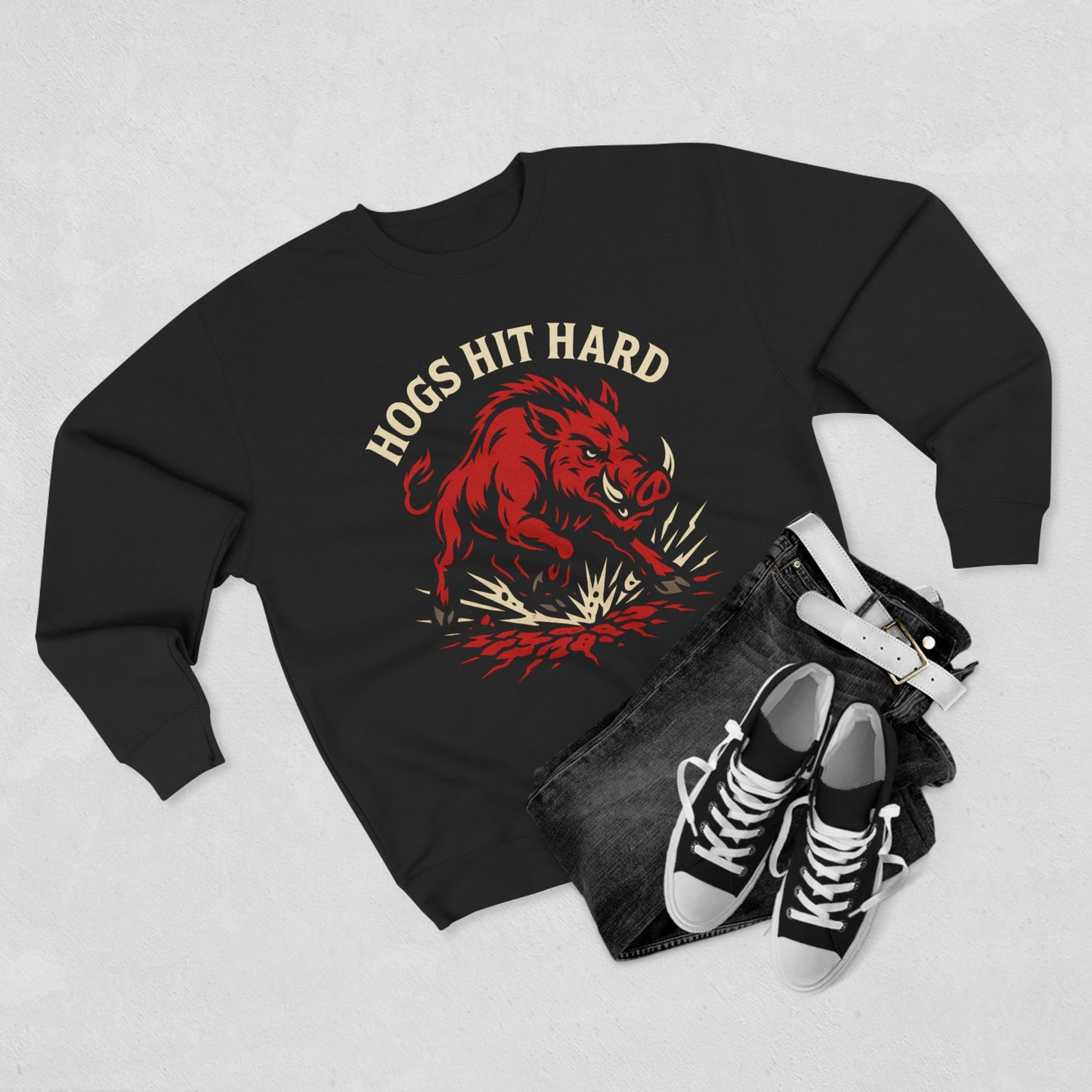 Hogs Hit Hard Crewneck